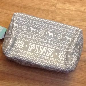 Vs pink dog logo cosmetic pouch new